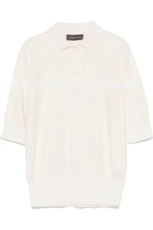 LORENA ANTONIAZZI Gestricktes Poloshirt