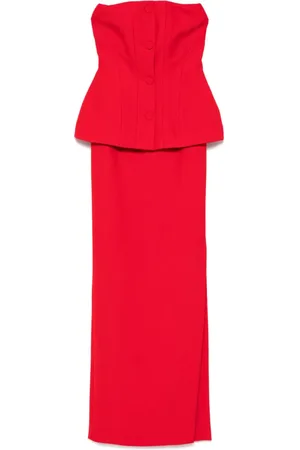 Roland Mouret Schulterfreies Maxikleid