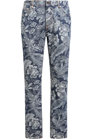 Etro Gerade Jeans mit Jacquardmuster