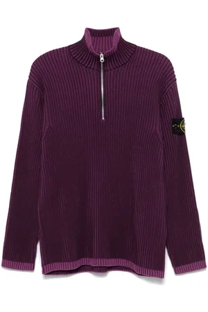 Stone Island Pullover mit Kompass-Patch