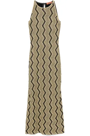 Missoni Maxikleid mit Zickzackmuster