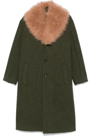 Bally Mantel mit Shearling-Kragen