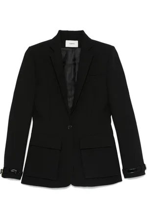 COPERNI Blazer Kroko-Optik mit Gürtelmanschetten