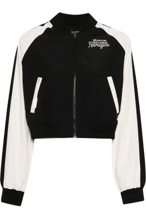 Musium Div. Cropped-Sportjacke mit Stehkragen