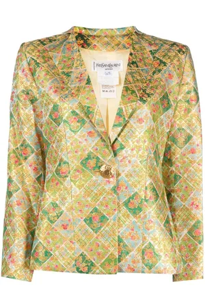 Saint Laurent Blazer mit Brokatmuster