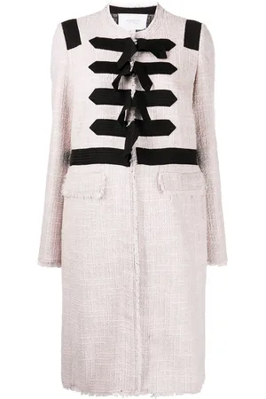 Giambattista Valli Einreihiger Tweed-Mantel