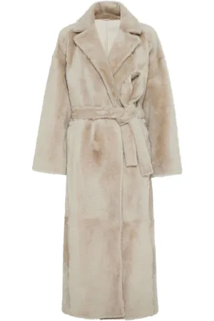 Brunello Cucinelli Shearling-Mantel