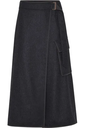 Brunello Cucinelli Gewickelter Midirock