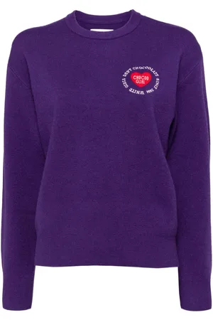 Chocoolate Pullover mit Logo-Intarsienstrick