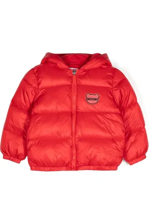 Moschino Gefütterte Jacke mit Logo-Patch