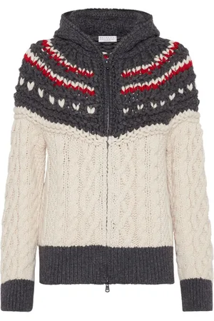 Brunello Cucinelli Kaschmircardigan mit Kapuze