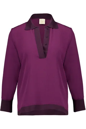 Paula Seidenbluse mit V-Ausschnitt