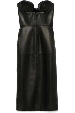 Nensi Dojaka Midikleid aus Leder