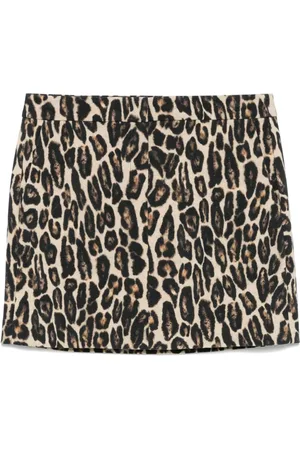 THEORY Minirock mit Leoparden-Print