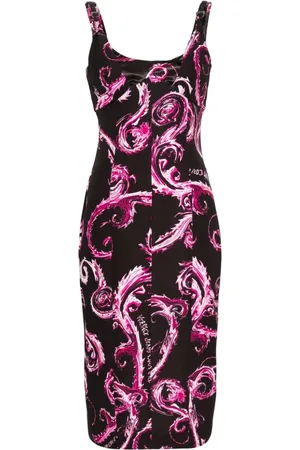 VERSACE Midikleid mit Chromo Couture-Print