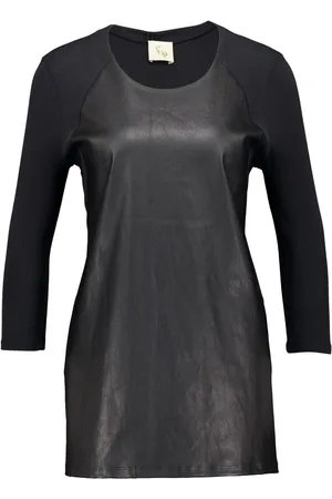 Paula Langarmshirt aus Leder