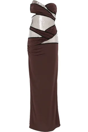 Nensi Dojaka Maxikleid mit Pailletten
