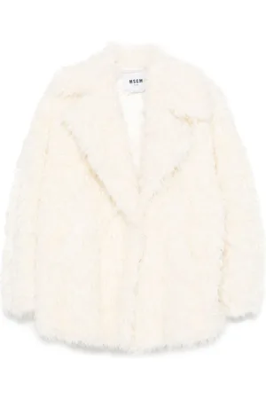 Msgm Mantel aus Faux Fur