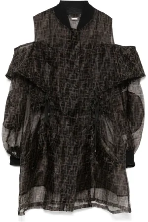 Fendi 2000s Mantel mit FF-Muster