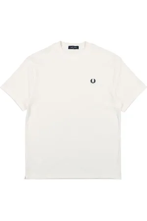 Fred Perry Frottee-T-Shirt mit Logo-Stickerei
