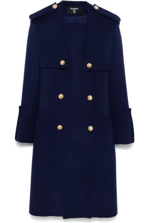 Balmain Doppelreihiger Military-Mantel