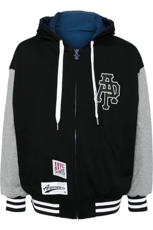 A Bathing Ape Bomberjacke mit Logo-Applikation