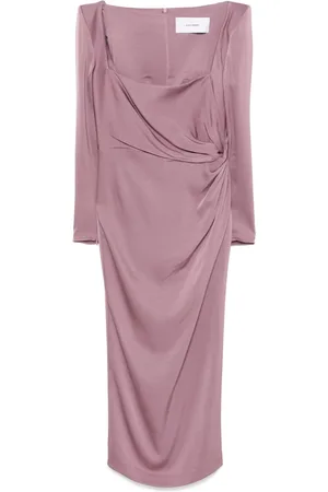ALEX PERRY Midikleid aus Satin