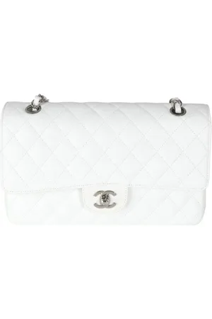 CHANEL 2006-2008 mittelgroße Double Flap Schultertasche