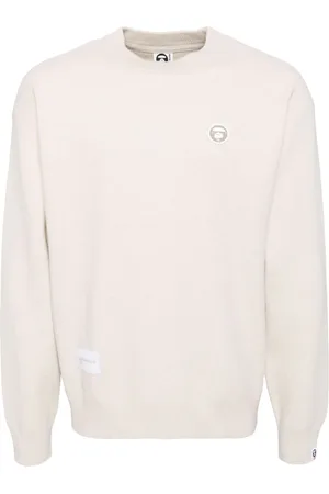 A Bathing Ape Pullover mit Moonface-Logo