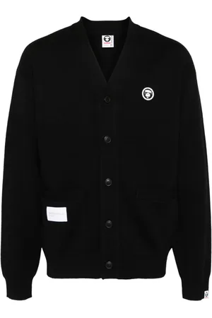 A Bathing Ape Cardigan mit Logo-Patch