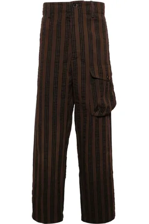 UMA WANG Baggy-Hose mit Längsstreifen