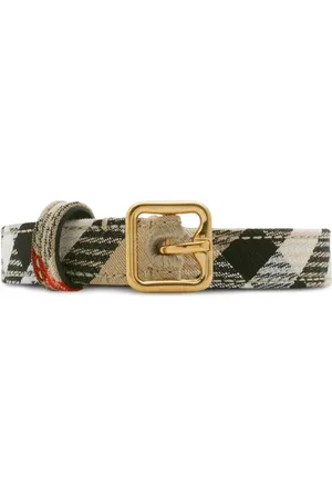 Burberry Karierter Gürtel mit B-Schnalle