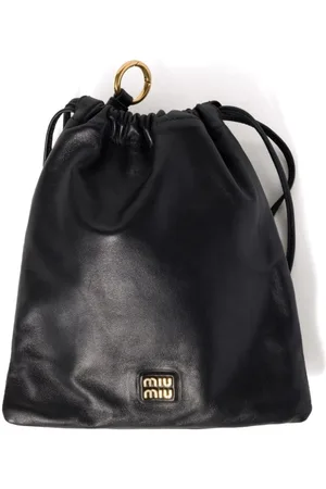 Miu Miu Clutch mit Logo-Patch