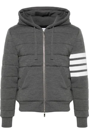 Thom Browne Kapuzenjacke mit Logo-Streifen