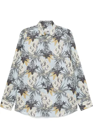 Etro Hemd mit Blatt-Print