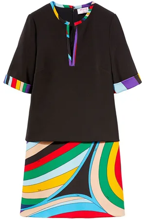 Puccini Minikleid mit Iride-Print