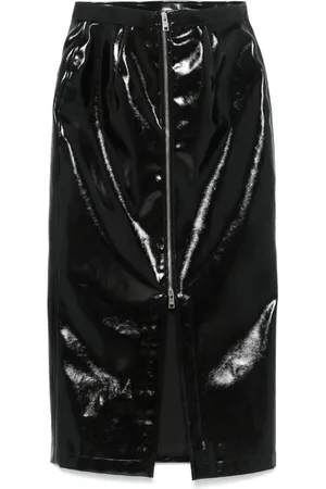 Msgm Midirock aus Lackleder