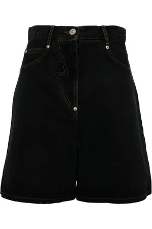 pushBUTTON Jeans-Shorts mit Logo-Patch