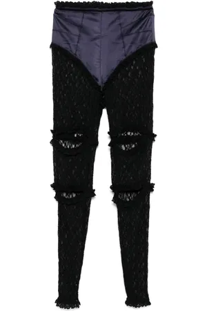 pushBUTTON Skinny-Hose mit Schnürung