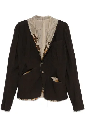 CHIAHUNG SU Blazer mit Kontrastborten