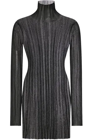 ROSETTA GETTY Semi-transparentes Plisseekleid