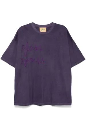 Glass Cypress T-Shirt mit Logo-Stickerei