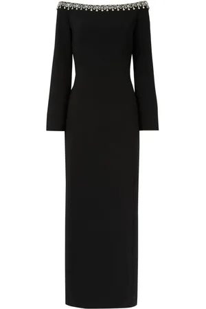 Jenny Packham Lima Midikleid mit Kristallverzierung