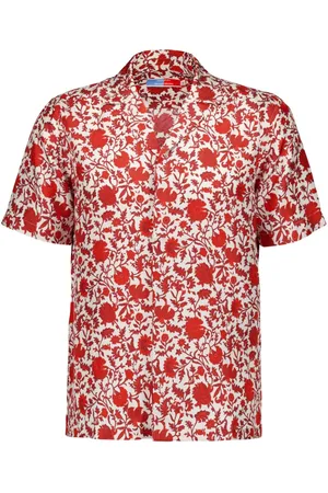 Orlebar Brown X La DoubleJ Hemd mit Blumen-Print