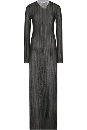 ROSETTA GETTY Semi-transparentes Plisseekleid