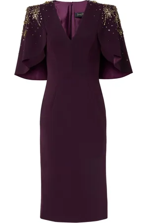Jenny Packham Zeya Midikleid mit Pailletten