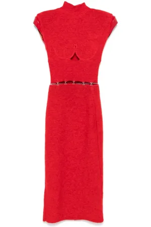 Sportmax Midikleid mit gebürstetem Finish