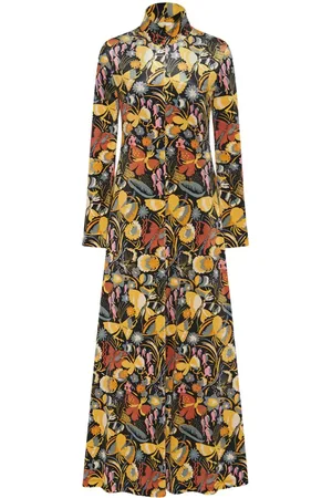 ROSETTA GETTY Kleid aus Samt mit Stehkragen