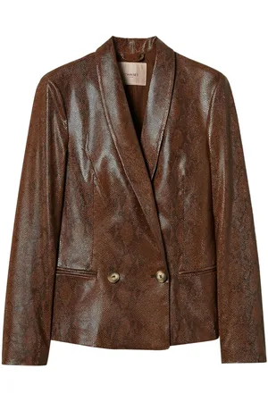 Twin-Set Blazer in Eidechsenleder-Optik