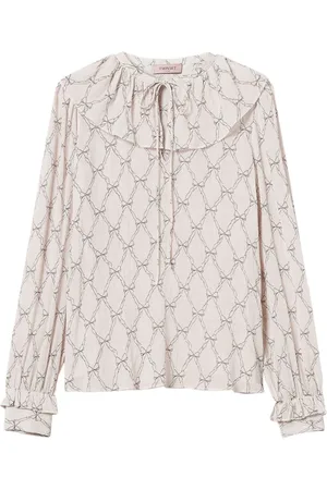 Twin-Set Bluse mit grafischem Print